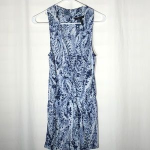 BCBG Maxazria Blue Floral Romper